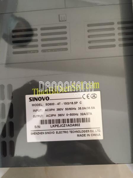 Biến tần Sinovo SD600-4T-15G/18.5P C -Cty Thiết Bị Điện Số 1