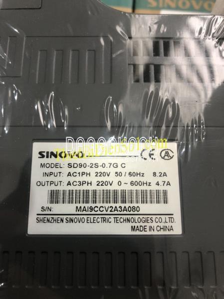 Biến tần Sinovo SD90-2S-0.7G C -Cty Thiết Bị Điện Số 1