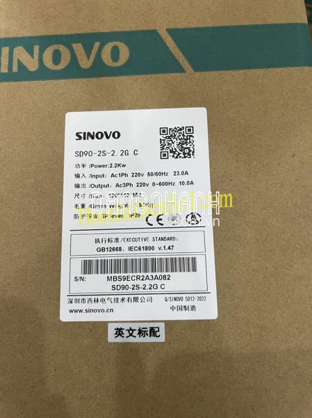 Biến tần Sinovo SD90-2S-2.2GC -Cty Thiết Bị Điện Số 1