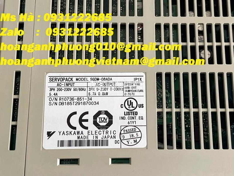 Hoàng Anh Phương cung cấp servo Yaskawa SGDM-08ADA 