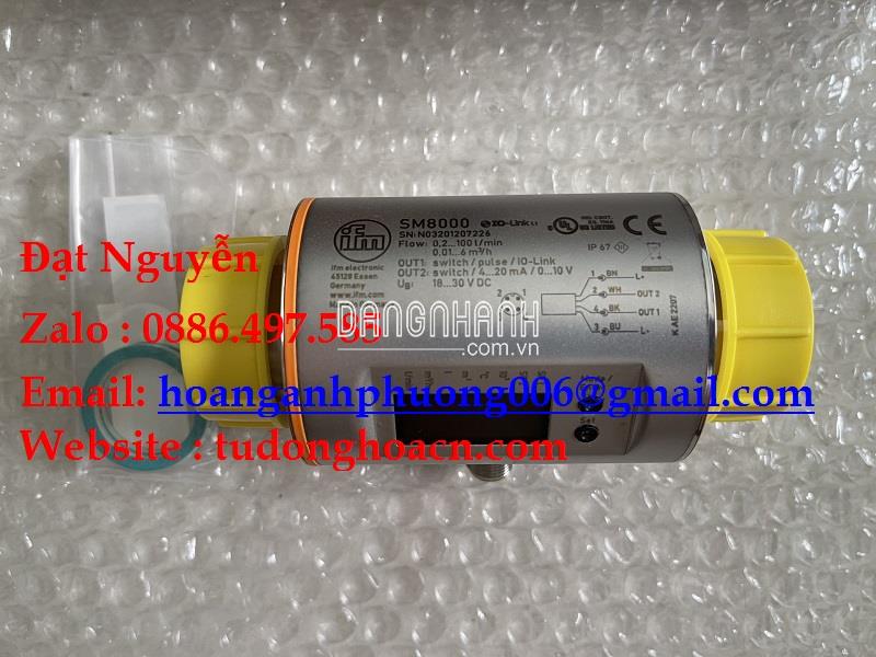 SM8000 IFM bộ cảm biến lưu lượng chính hãng mới