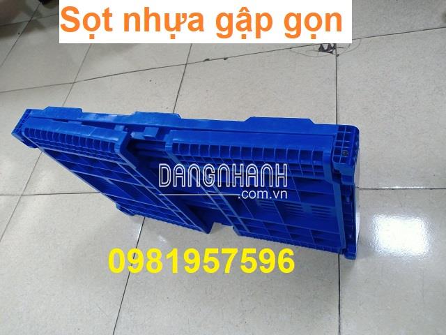 Thùng nhựa gập gọn, sọt nhựa nguyên sinh không pha tạp tại Hà Nội