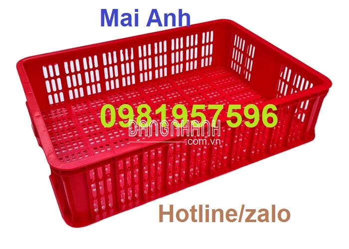 Sọt nhựa sóng hở, sóng nhựa hở, rổ nhựa công nghiệp, sọt nhựa cao 15