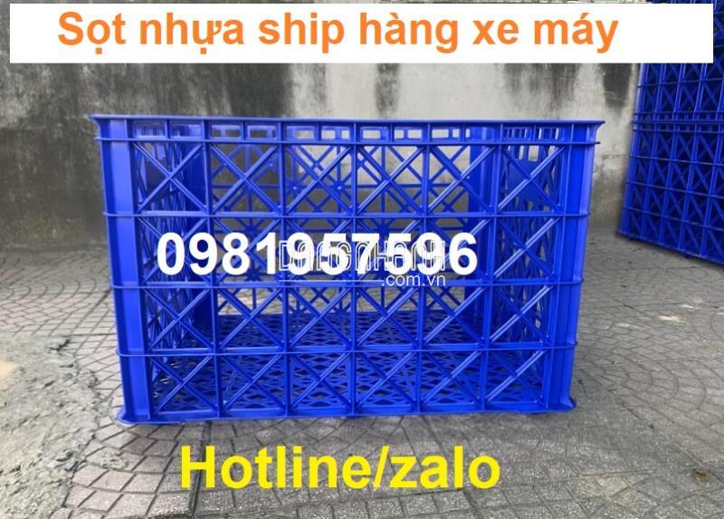 Sọt nhựa chở hàng xe máy, sọt đựng hàng shipper, giỏ đựng hàng shipper, sọt nhựa shipper