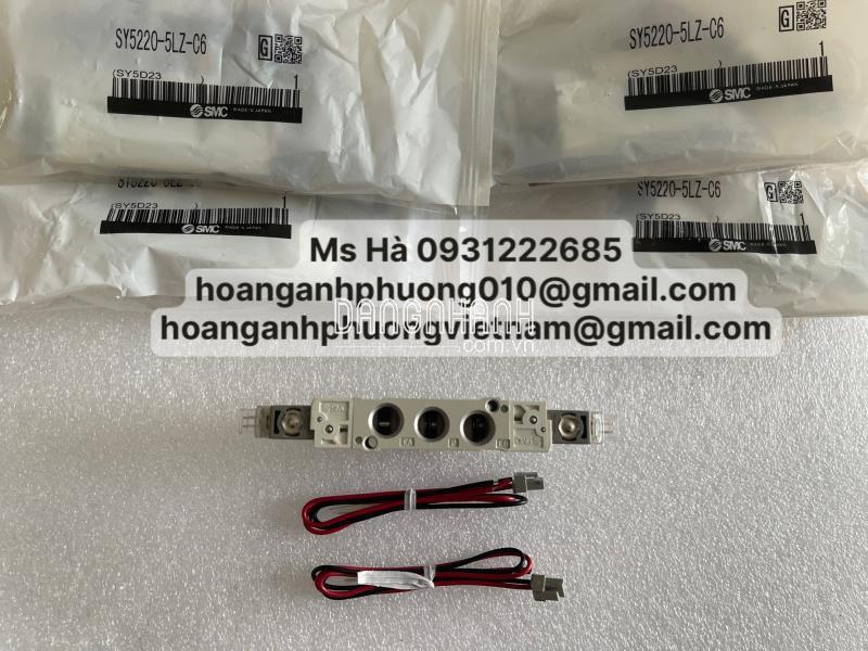 Nhập khẩu - Van khí nén 2 đầu SY5220-5LZ-C6 SMC 