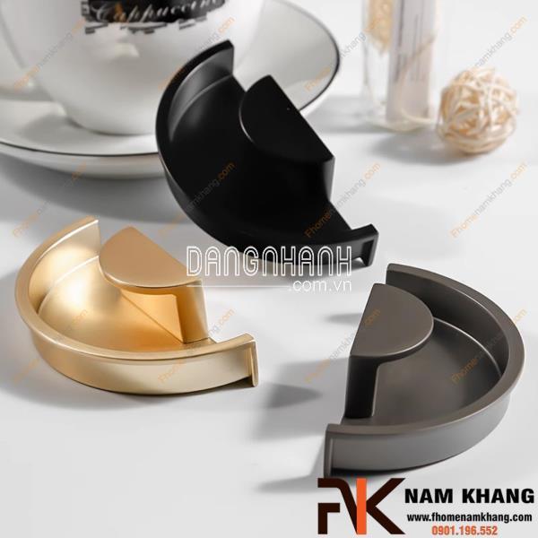 Tay nắm âm tủ dạng bán nguyệt NK463 | Zalo 0901 196 552