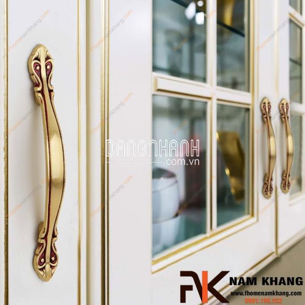 Tay nắm tủ chất liệu đồng cổ điển NK034 | Zalo 0901 196 552