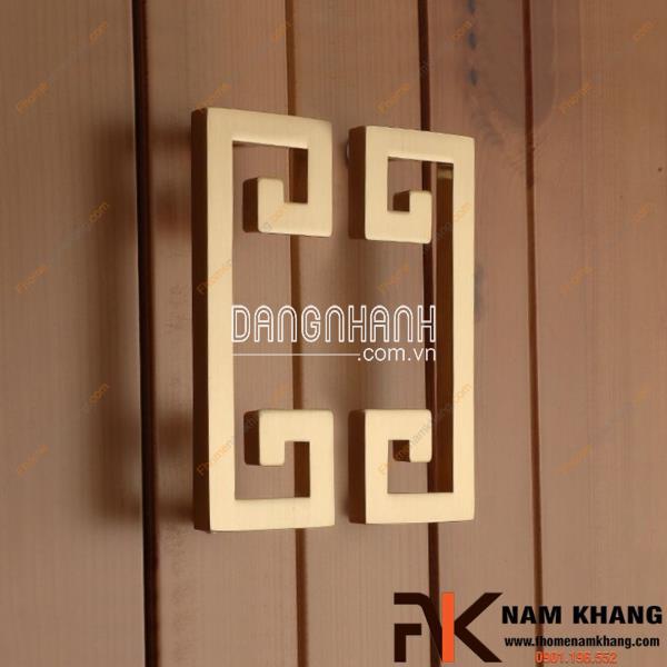 Tay nắm tủ đôi màu vàng xước NK456 | Zalo 0901 196 552