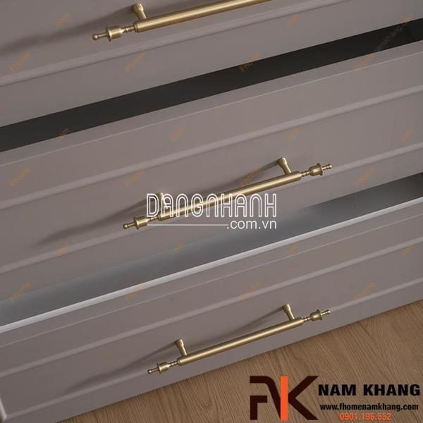 Tay nắm tủ đồng cao cấp kiểu cổ điển NK521D | Zalo 0901 196 552