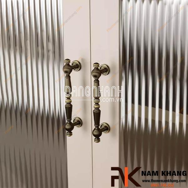 Tay nắm tủ đồng kiểu đốt tròn cổ điển NK414D | Zalo 0901 196 552