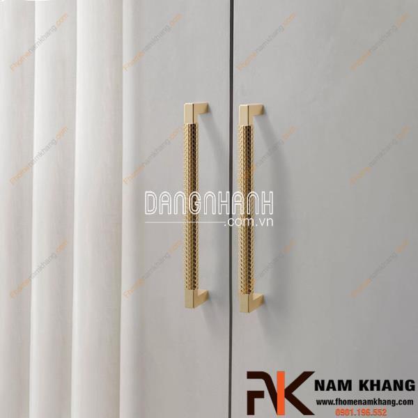 Tay nắm tủ họa tiết dạng lưới NK003N | Zalo 0901 196 552