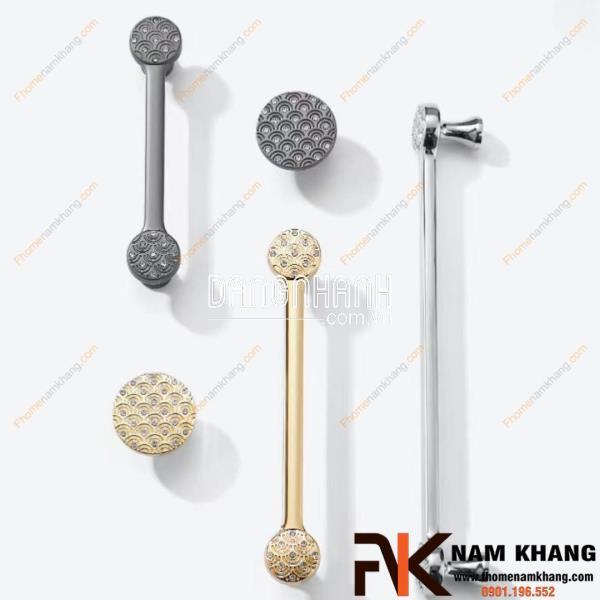 Tay nắm tủ họa tiết vân sóng NK286DC | Zalo 0901 196 552