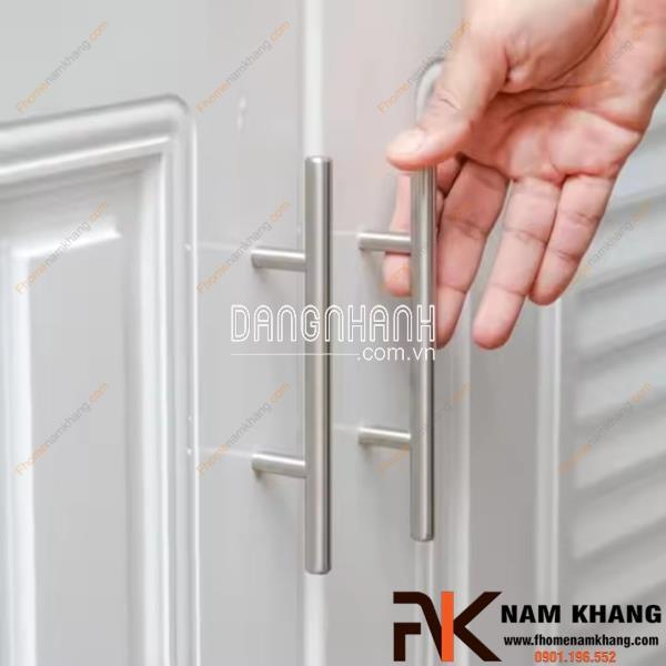Tay nắm tủ inox cao cấp dạng thanh NK168 | Zalo 0901 196 552