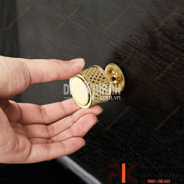 Tay nắm tủ kiểu thanh tròn bóng NK207T | Zalo 0901 196 552