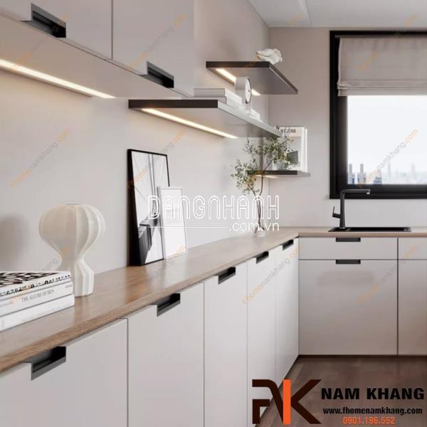 Tay nắm tủ quần áo dạng thanh âm NK410 | Zalo 0901 196 552