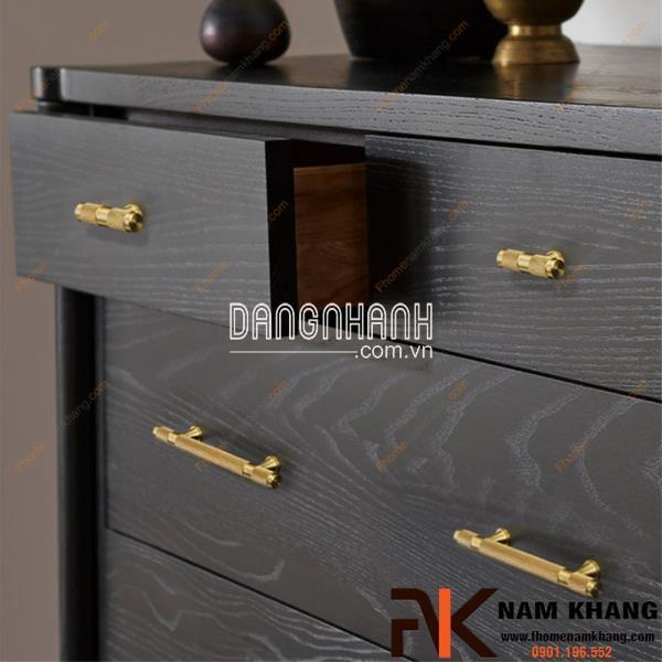 Tay nắm tủ thanh tròn màu vàng cổ điển NK207S | Zalo 0901 196 552