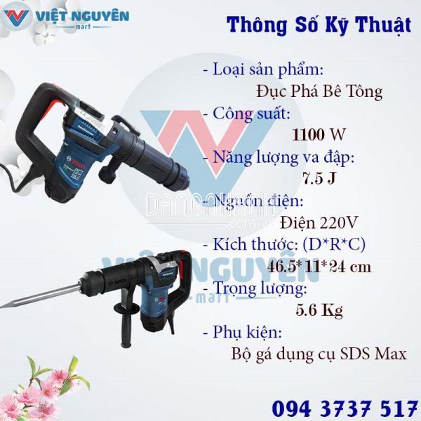 Máy Khoan Đục Phá Bê Tông Bosch GSH 5 Professional