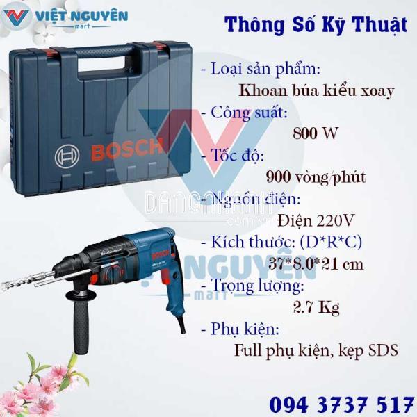 Máy Khoan Búa Bê Tông Điện Bosch GBH 2-26DRE