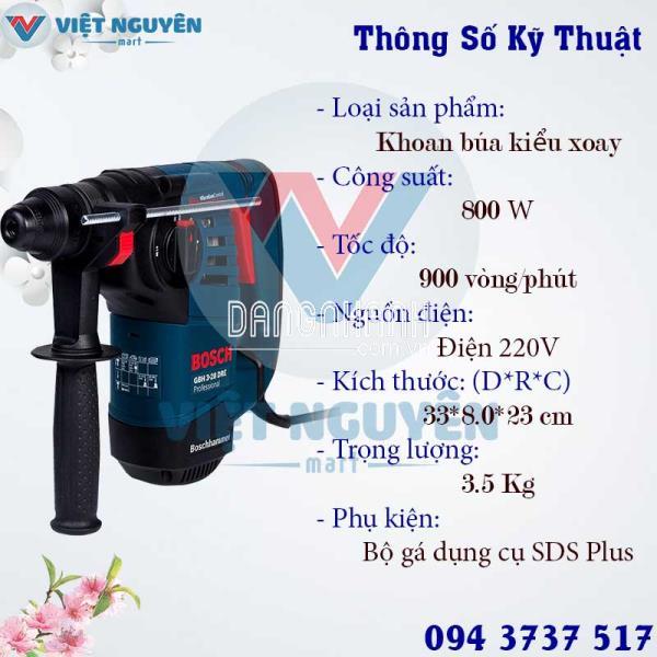 Máy Khoan Búa Bê Tông Điện Bosch GBH 3-28DRE