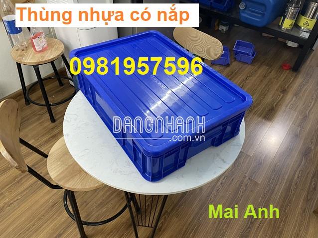 Thùng nhựa đặc có nắp, thùng nhựa công nghiệp có nắp, thùng nhựa có nắp