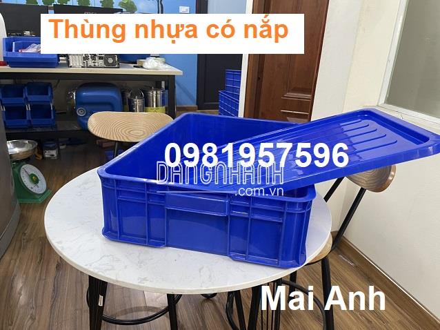 Thùng nhựa đặc có nắp, thùng nhựa công nghiệp có nắp, thùng nhựa có nắp