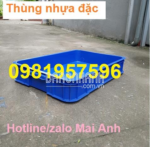 Thùng nhựa đặc cao 10 cm, sóng bít công nghiệp, sóng nhựa công nghiệp