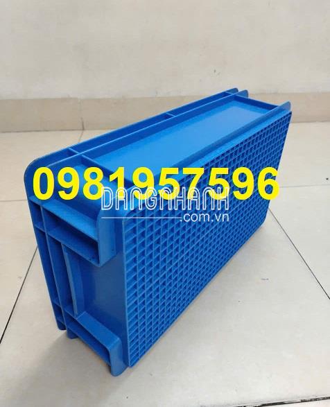 Thùng nhựa đặc B2, khay nhựa B2 kích thước 455 x 270 x 120 mm