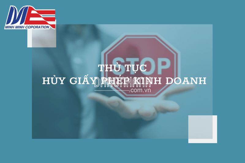  Hướng dẫn thủ tục huỷ giấy phép kinh doanh online