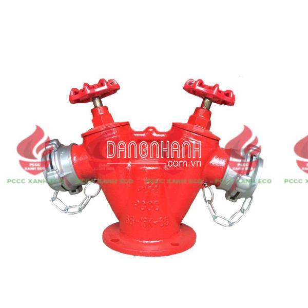 Trụ nước chữa cháy 2 cửa 8 lỗ D100 trung quốc