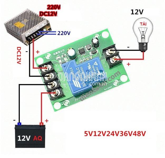 MẠCH TỰ ĐỘNG CHUYỂN NGUỒN ẮC QUY KHI MẤT ĐIỆN LƯỚI 30A UPS-02
