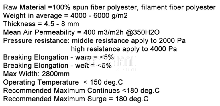 VẢI MÁNG KHÍ ĐỘNG SPUN