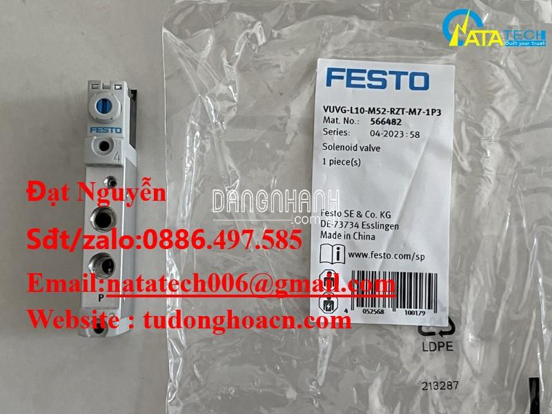 VUVG-L10-M52-RZT-M7-1P3 van điện từ Khí nén Festo - Công ty Natatech chuyên cung cấp sản phẩm khí nén 