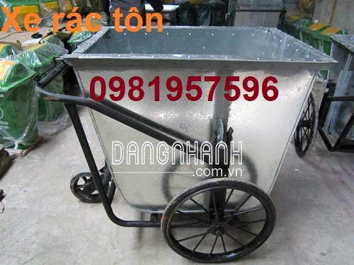 Xe gom rác 500l, xe gom rác chuyên dụng, xe gom rác đẩy tay