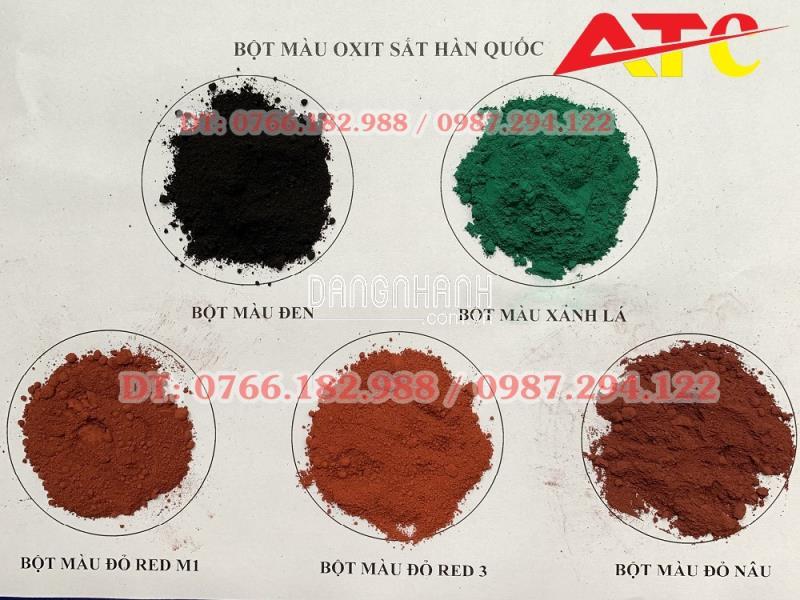 Bột màu xanh lá Hàn Quốc