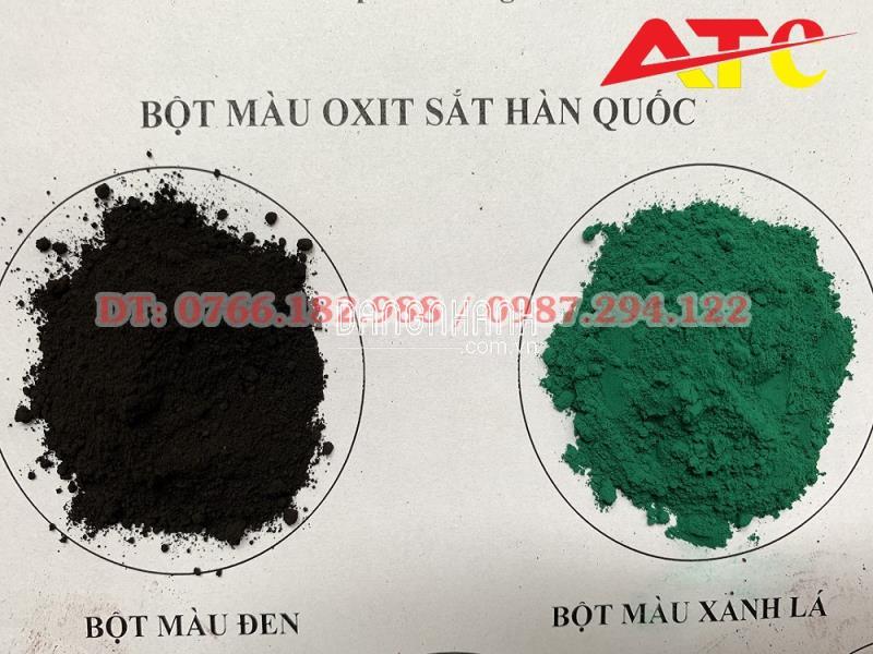 Bột màu xanh lá Hàn Quốc