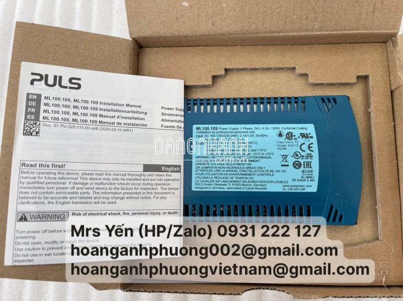 ML100.109 | Nhận báo giá Bộ nguồn PULS 