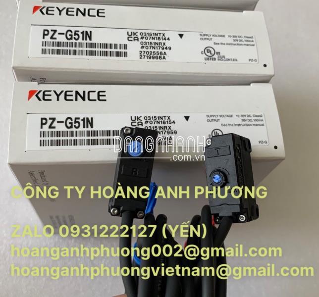 PZ-G51N [ PZ-G51NR + PZ-G51T ] Bộ cảm biến thu phát độc lập | Keyence