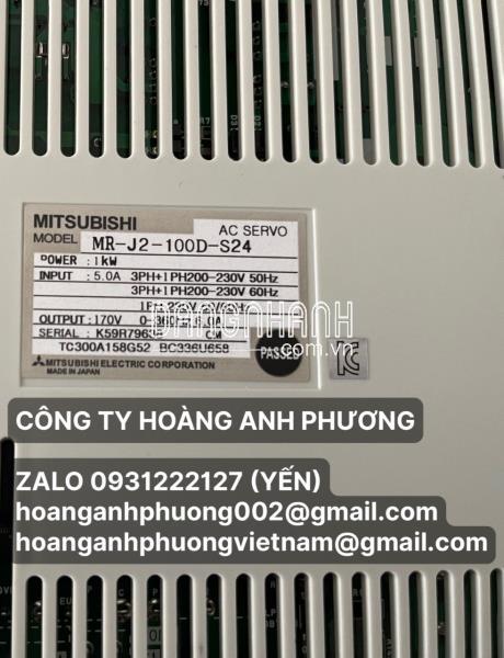 MR-J2-100D-S24 Bộ điều khiển Mitsubishi giá tốt chính hãng