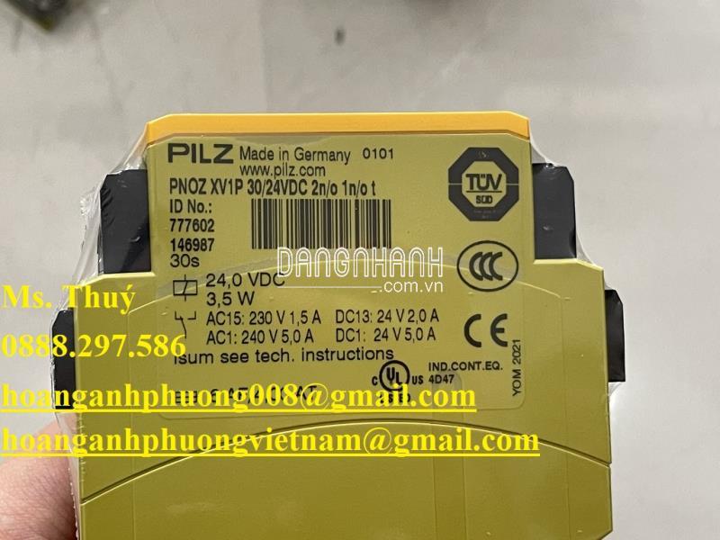 Pilz PNOZ XV1P 3/24VDC - Rơ le an toàn nhập khẩu