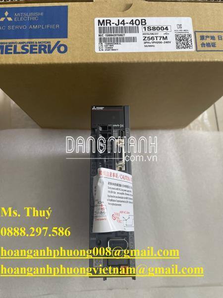 Bộ điều khiển Servo MR-J4-40B | Đại lý chính hãng Mitsubishi