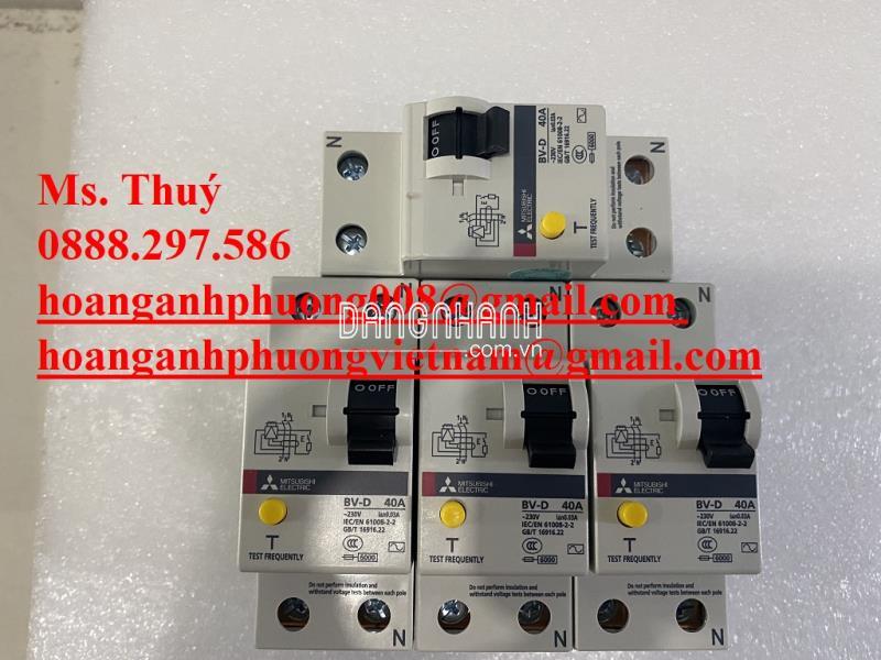 Hàng sẵn - CB chống rò Mitsubishi BV-D 4P 40A 30mA