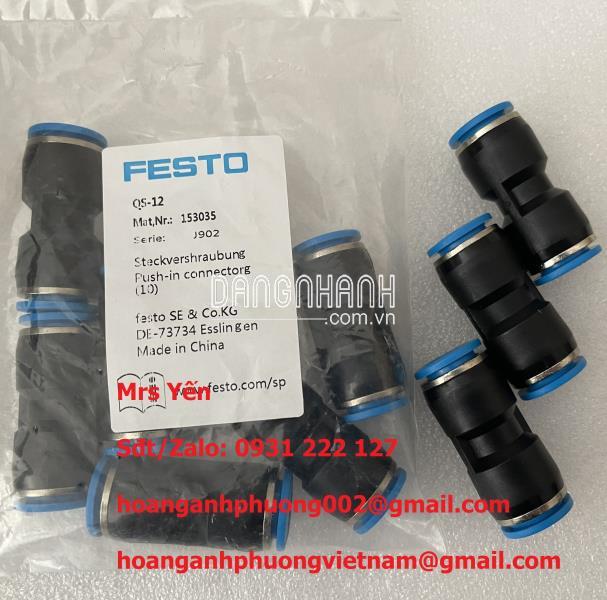 Đầu nối Festo QS-12 | Chuyên nhập khẩu thiết bị điện công nghiệp