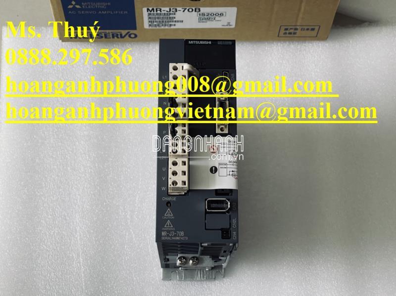 Chính hãng, Mới 100% - Mitsubishi MR-J3-70B 0.7kW 380V 