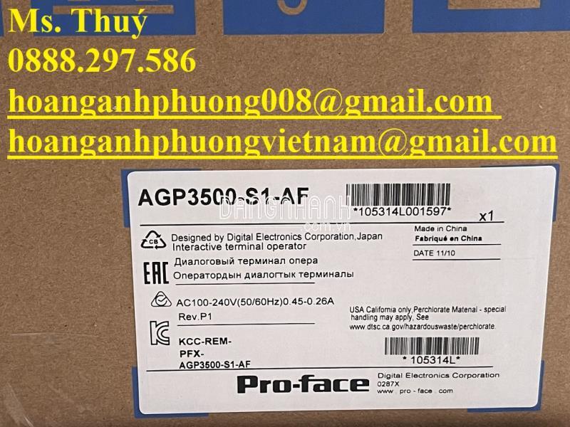 Màn hình cảm ứng Proface AGP3500-S1-AF - Nhập khẩu