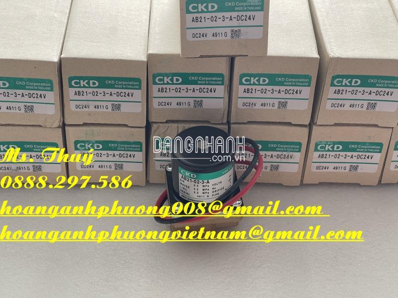 AB21-02-3-A DC24V - Van điện từ CKD giá tốt - Bình Dương