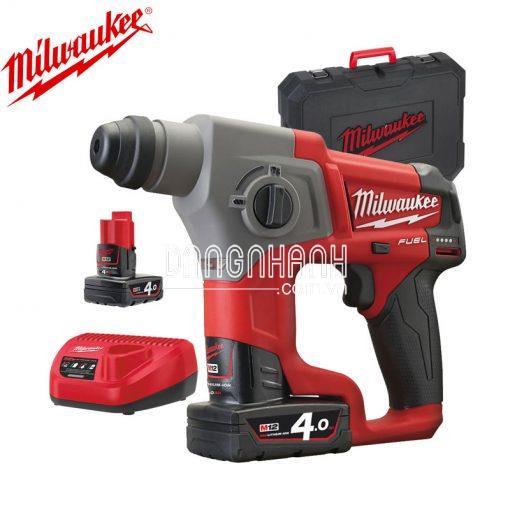 Máy khoan bê tông Milwaukee M12 CH-402C (Set 2 pin 4.0Ah, 1 sạc)