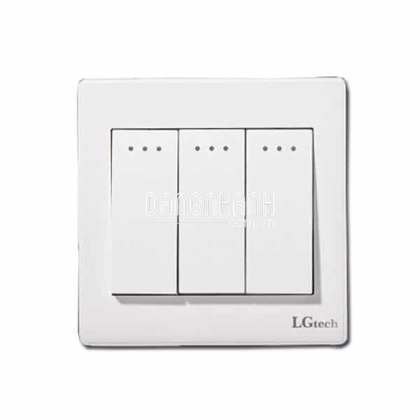 Công tắc âm tường 3 nút | LG-BS3S-01WP