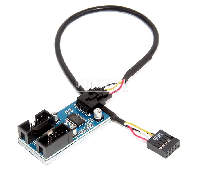 Bộ chia cổng USB 9Pin trên Mainboard 1 ra 2
