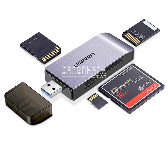 Đầu đọc thẻ nhớ USB 3.0 4 in 1 SD, TF, CF, MS Ugreen 50541