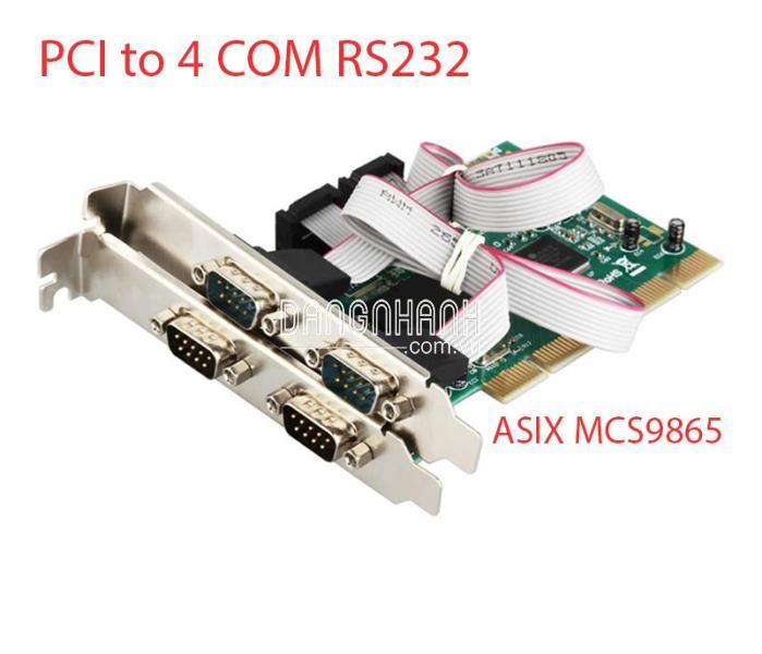 Card PCI to 4 COM RS232 Chip MCS9865